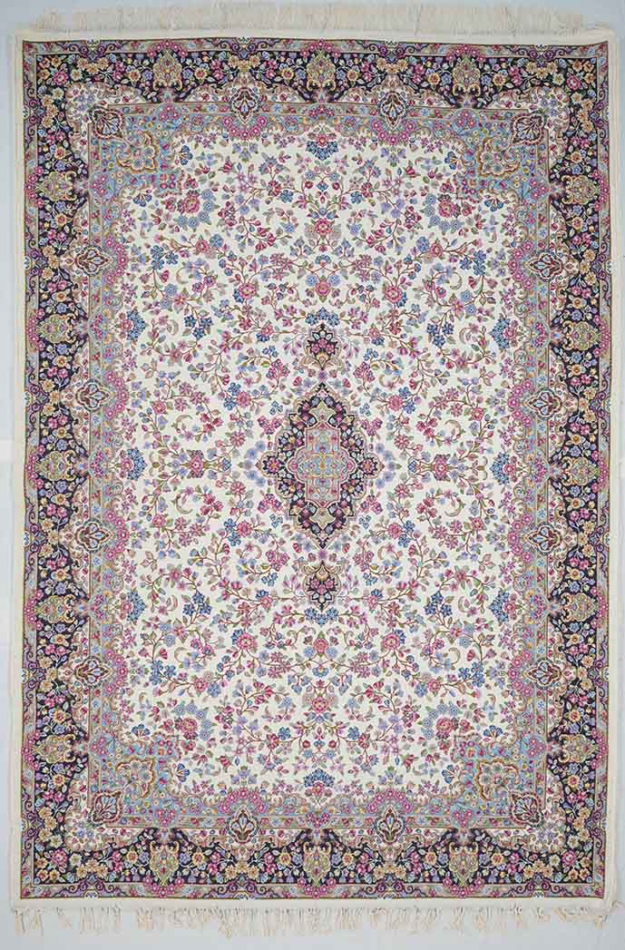 قالی کرمانی (راور)، 2.10 در 3.08 متر ،  70 جفت
